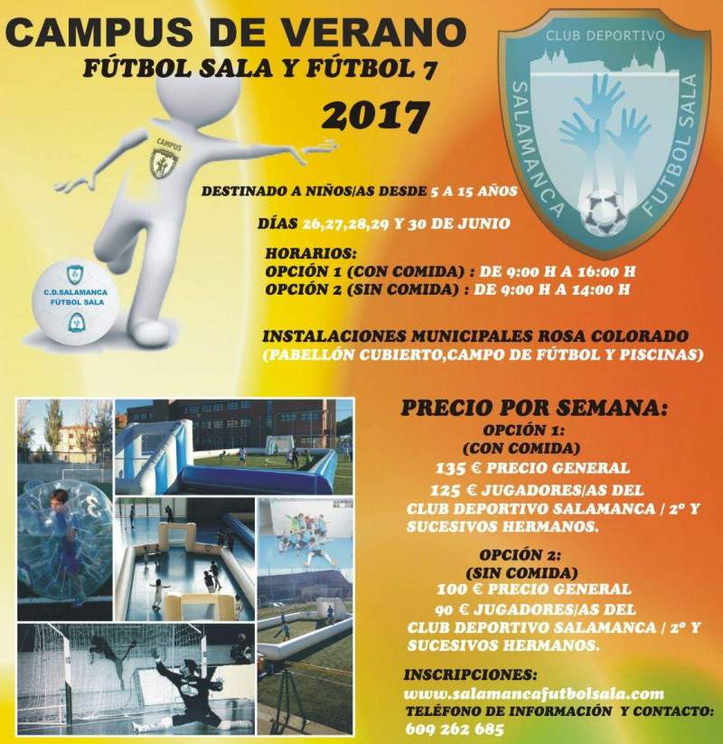 Abierto el plazo para inscribirse en el campus de verano del CD Salamanca FS  