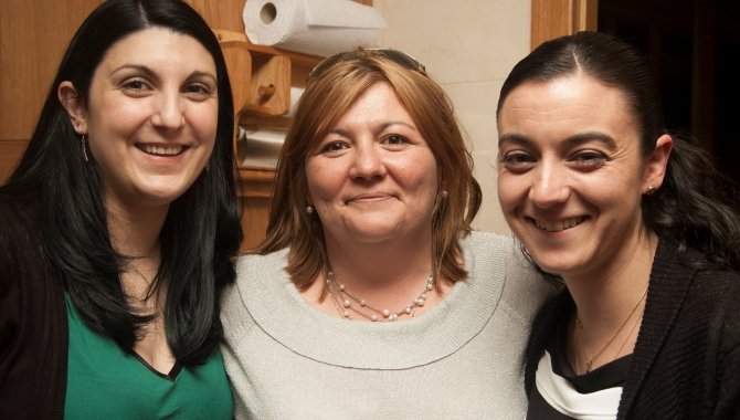 Carmen Pazos, en el centro, empresaria salmantina