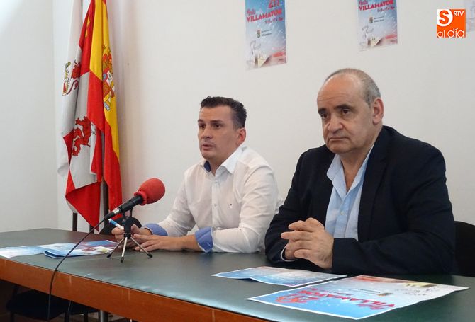 El concejal de Fiestas, Óscar Casas, y el alcalde, Manuel Gago