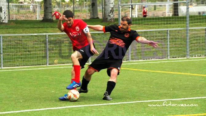Un momento de un partido de la Liga de Fútbol 7 de Futormes