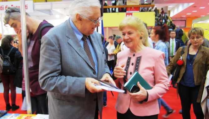 Nicolae Breban y Carmen Bulzan, en Bookfest 2017