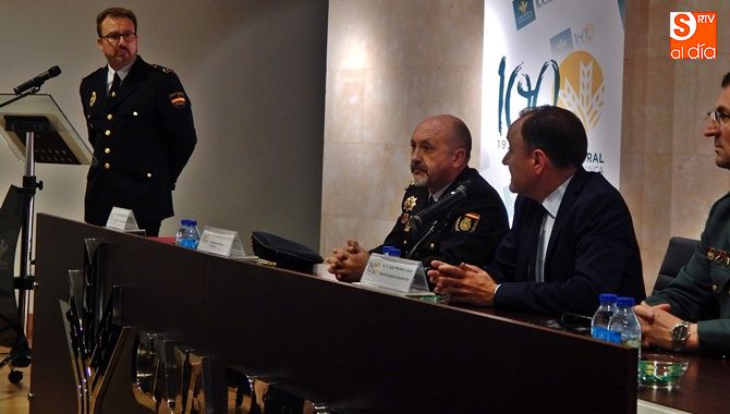 Un momento de la intervención del Subdelegado del Gobierno en el acto del Día de la Seguridad Privada