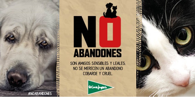 Imagen de la campaña 'No abandones'