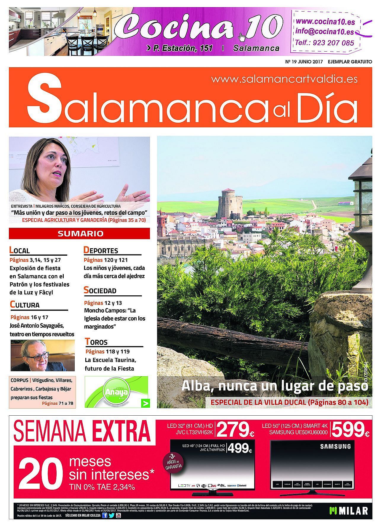 Sale a la calle el número de junio del periódico gratuito SALAMANCA AL DÍA