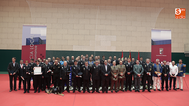 Fiesta de la Policía Local para celebrar a su patrón. Foto: Alejandro López