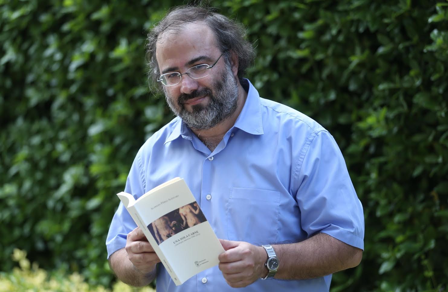 El poeta Alfredo Pérez Alencart en Valladolid (foto Dos Santos - La Razón)