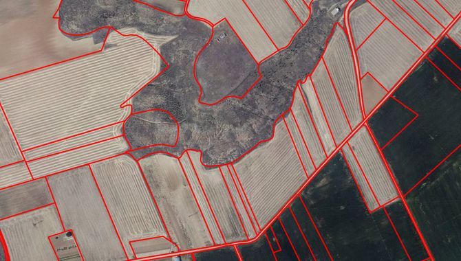 Imagen tomada con el visor SIGPAC de una zona de Salamanca