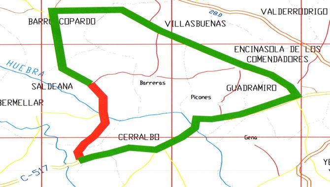 Cortada al tráfico por obras la carretera DSA-573 desde la CL-517 a Saldeana  