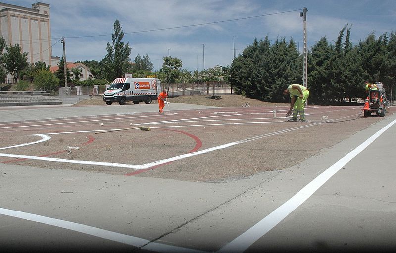 El Ayuntamiento prepara una pista de educación vial en el antiguo colegio comarcal
