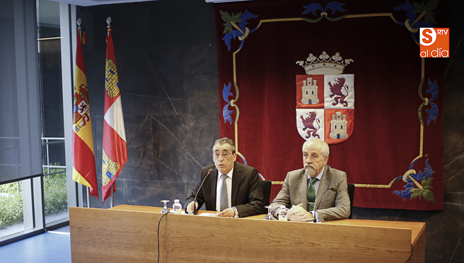 Bienvenido Mena, delegado territorial de la Junta, y el gerente provincial del Servicio Público de Empleo, Pedro Grijalba