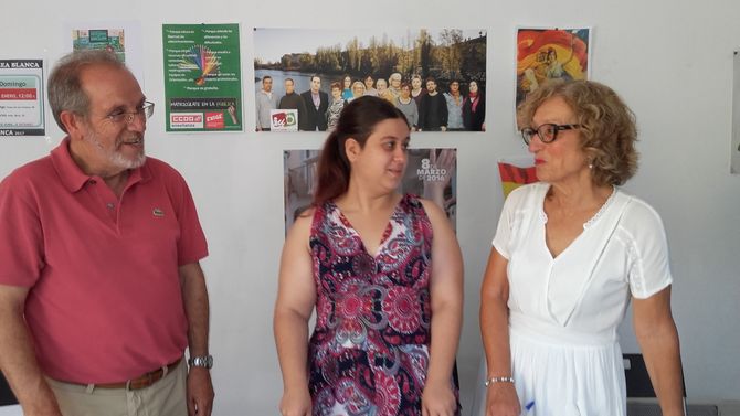 Jesús Santos, Ana Díez y Asunción Barandiarán