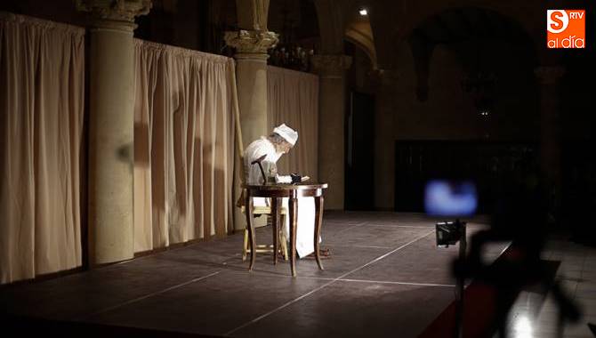 Imagen de la representación en el Casino de Salamanca.