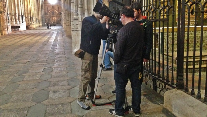 Rodaje para la serie documental Ciudades españolas Patrimonio de la Humanidad