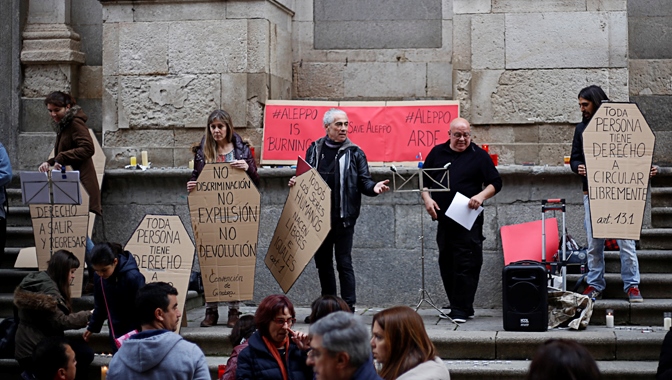 Uno de los actos a favor de los refugiados que se han realizado en Salamanca