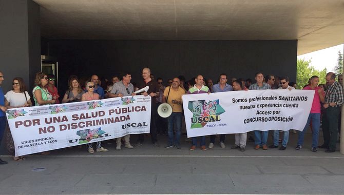 A la protesta asistieron 104 sanitarios no asistenciales