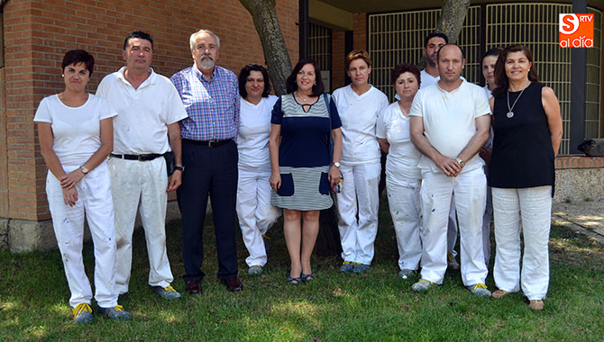 El Gerente Provincial del Servicio Público de Empleo ha visitado a los ocho alumnos del programa Peñaranda Labora