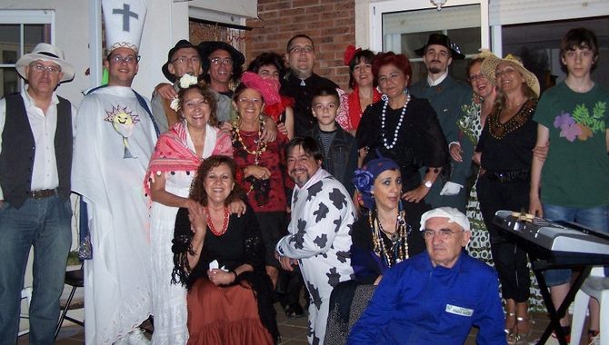 Algunos de los integrantes de la compañía Rabos de Lagartija