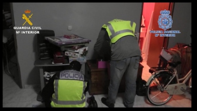 Operación conjunta de Guardia Civil y Policía Nacional