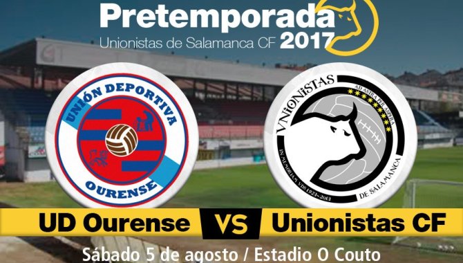 Unionistas se medirá el 5 de agosto al Ourense en el estadio de O Couto  