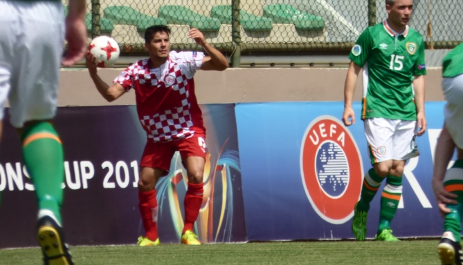 El jugador salmantino Sito fue titular con la selección de Castilla y León ante Irlanda