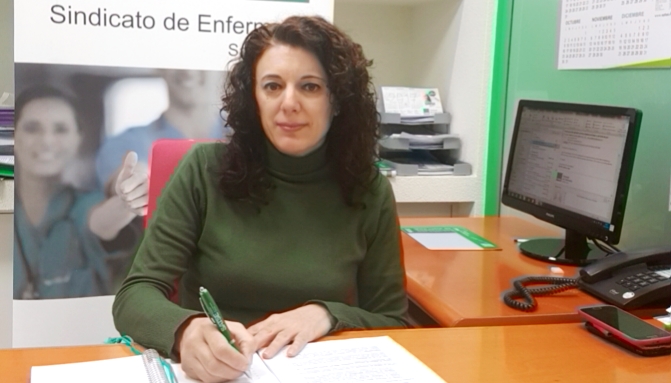 Esther Aparicio, secretaria provincial de Satse Salamanca