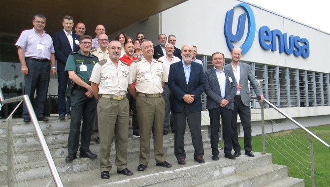 El subdelegado del Gobierno visita las instalaciones de Enusa en Juzbado  