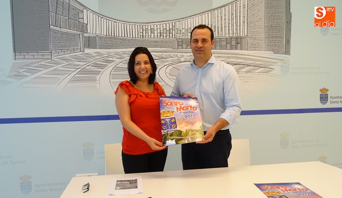 La concejala Silvia González y el alcalde, David Mingo