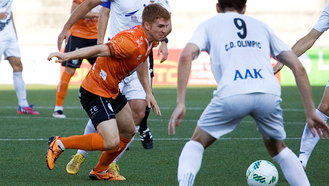 Peli en su último partido con Unionistas / Foto Unionistas