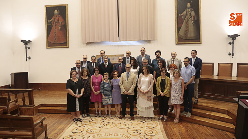 Jura de cargos en el aula Francisco de Salinas (Foto de Álex López)