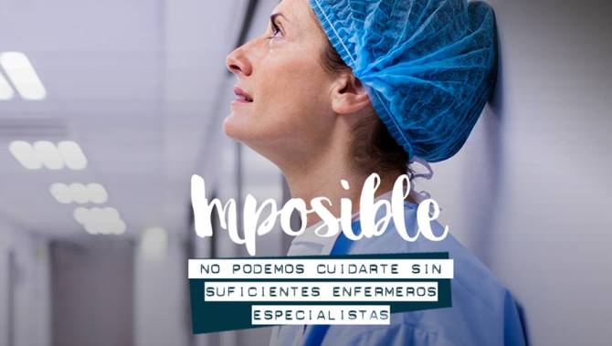 Cartel de una de las campañas de Satse contra la precariedad laboral