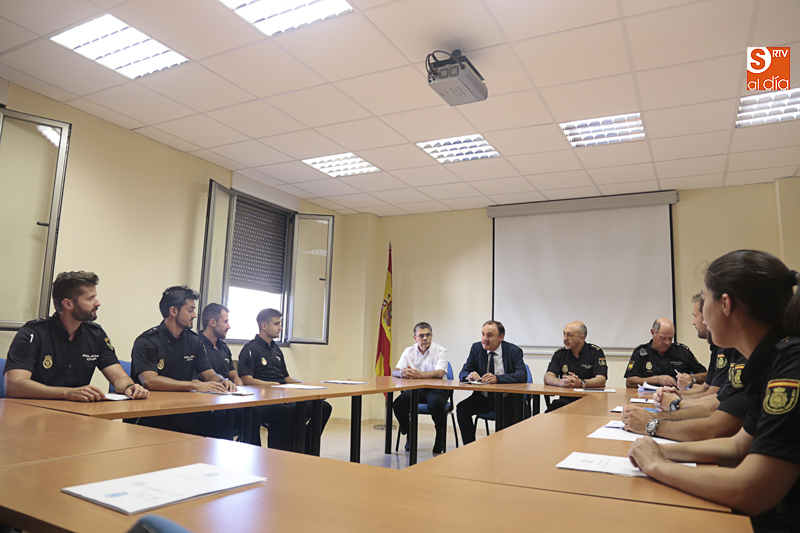 Ocho alumnos de la Escuela Nacional de Policía completan su formación en Salamanca