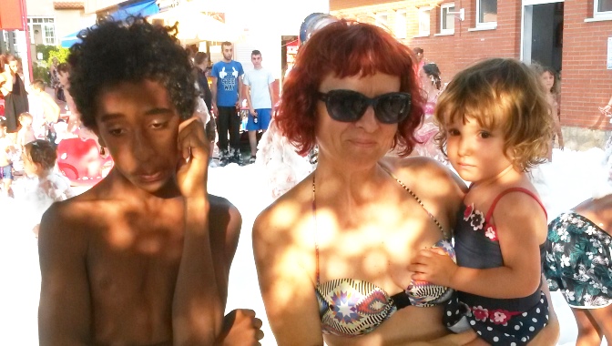 Usuarios de la bibliopiscina de Cabrerizos