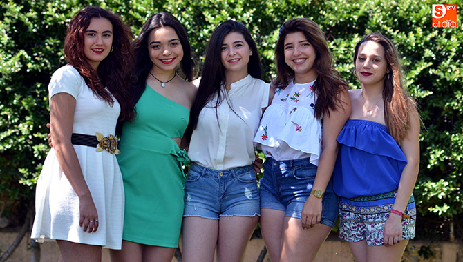 Lidia, Nerea, Lydia, María y Lucia formaran la corte de honor de las fiestas patronales en Macotera