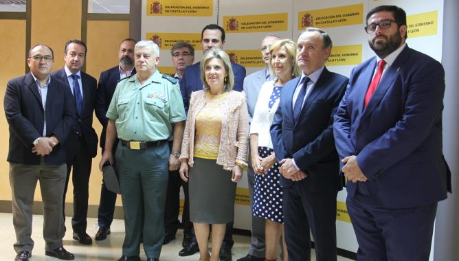 Firma de los convenios de la Delegación Gobierno y seis Ayuntamientos de Castilla y León