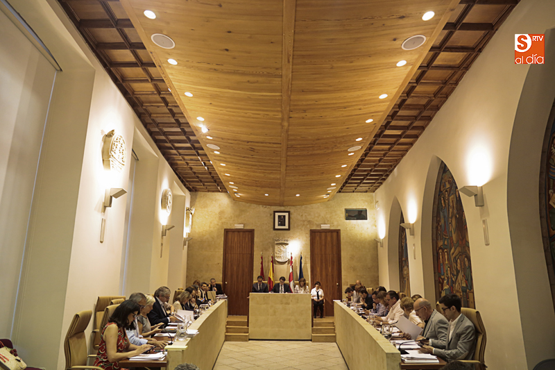 Sesión ordinaria del Ayuntamiento de Salamanca. Fotos: Alejandro López