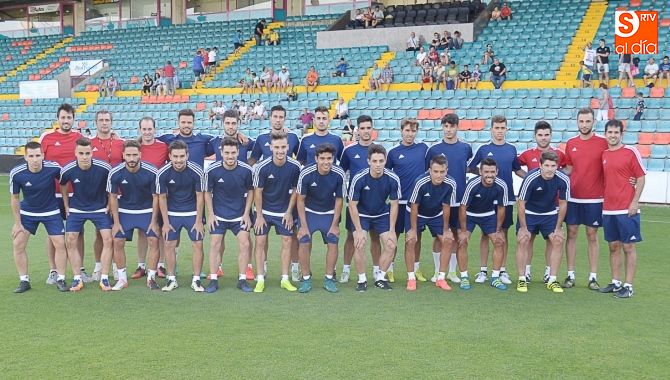 Plantilla del Salmantino el día que comenzó los entrenamientos de pretemporada