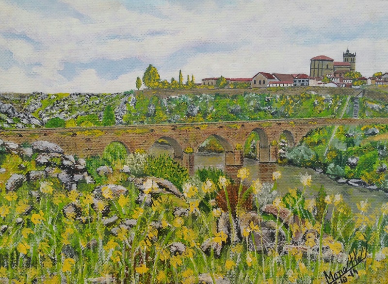 Uno de los lienzos incluidos en la exposición de Monette González