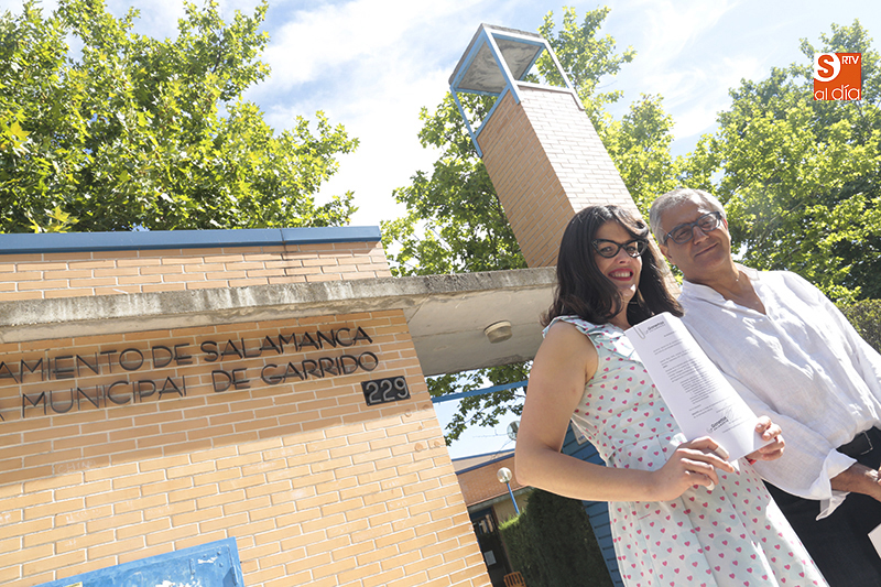 Virginia Carrera y Gabriel Risco, concejales de Ganemos Salamanca / Foto de Alejandro López