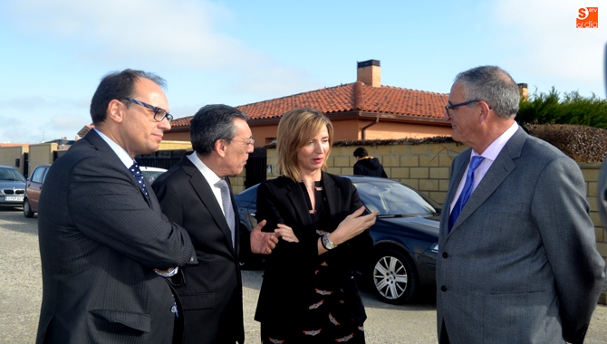 La consejera de Familia e Igualdad de Oportunidades, Alicia García, en una de sus visitas a la provincia charra