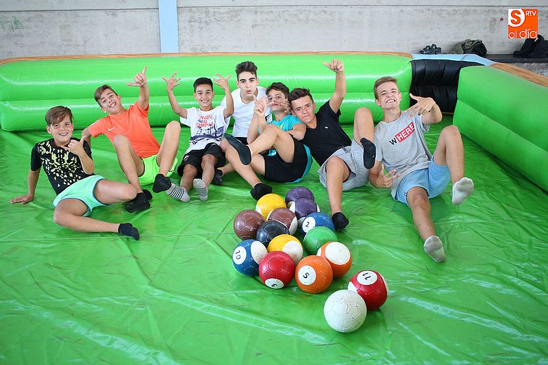 Los juegos hinchables atrajeron a numeroso público