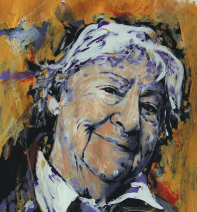 Gloria Fuertes retratada por Miguel Elías