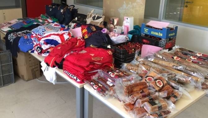 Uno de los lotes intervenidos por la Policía Local