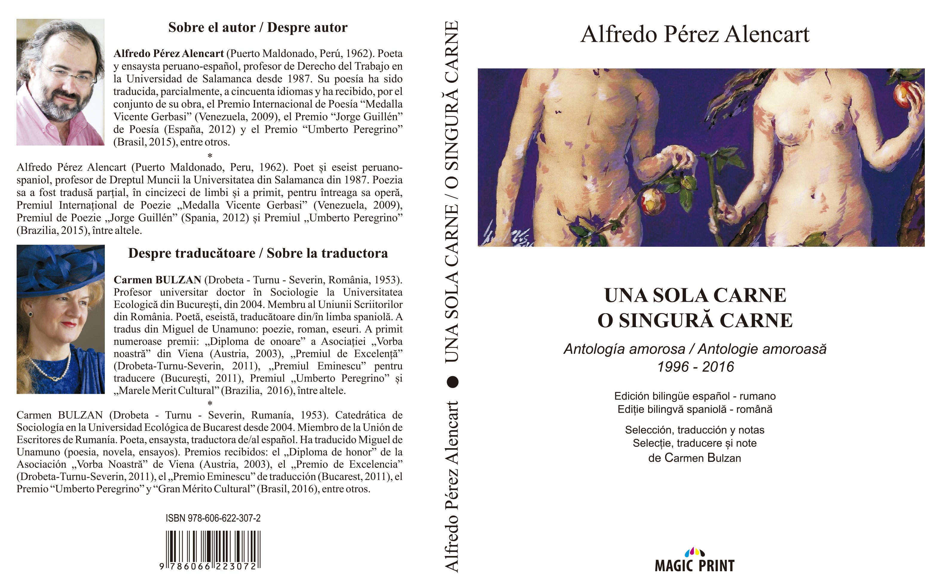 Cubierta de la antología rumana editada por Carmen Bulzan y Magig Print