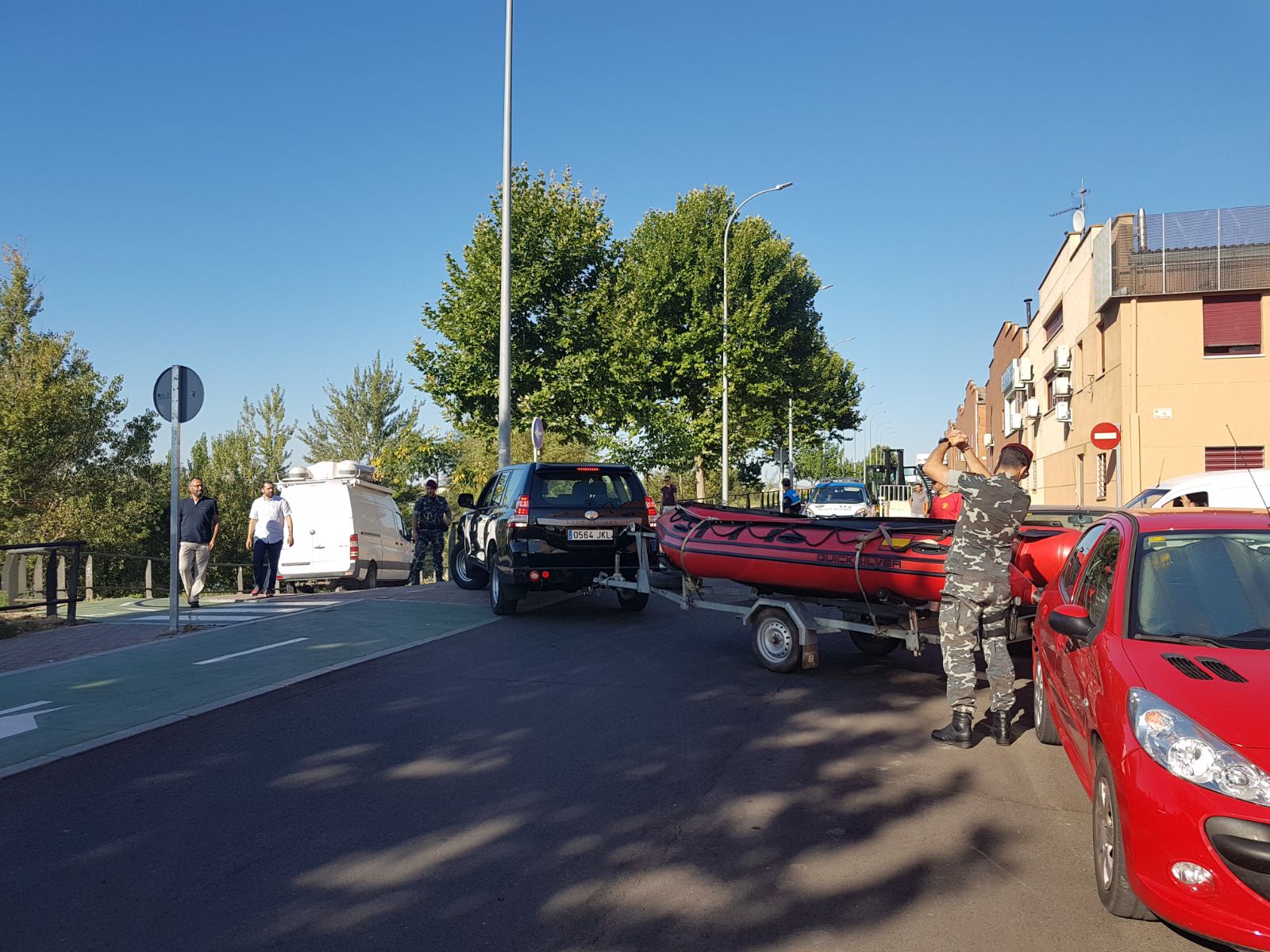 Sigue la búsqueda de la mujer desaparecida en el río Tormes