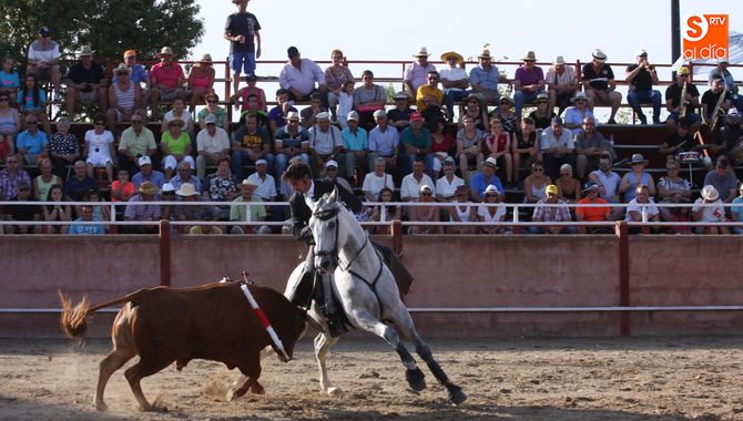 Armendáriz arriesgó en ocasiones con el caballo / REP.GRÁFICO: CORRAL