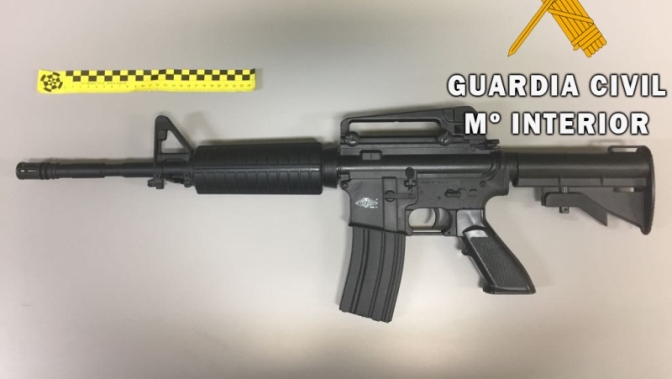 Arma intervenida por la Guardia Civil