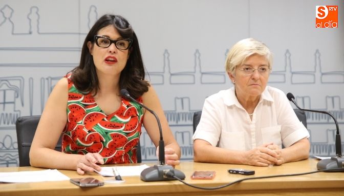 Virginia Carrera y Pilar Moreno, concejales de Ganemos Salamanca / Fotos de Alberto Martín