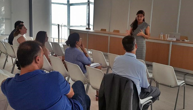 Un momento de la charla sobre Naciones Unidas en Salamaq17