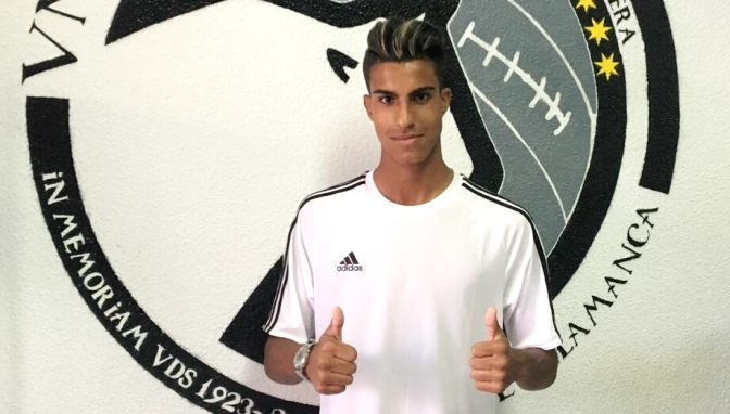 Manuel Jiménez Motos, jugador de Unionistas de Salamanca