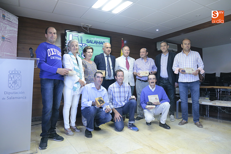 Los ganaderos de ibérico galardonados. Fotos: Alejandro López